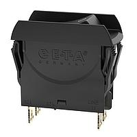 E-T-A Circuit Breakers 3120-N323-P7T1-W01D-15A Thermal The 3120-N thermal circuit breaker/switch combination unites overcurrent protection and the function of an ON/OFF switch within a single component. The trip element is a thermal bimetal. Type 3120-N is ideally suited for overload prot