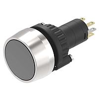 EAO K14-131.111120 Pushbutton Switches Pushbutton-Set raised lens alu black flat mom ST/PT 1NC+1NO