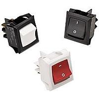 Carling Technologies RGSEC901-R-B-B-0 Rocker Switch 15-20A 250/125VAC DP OFF-NONE-ON BLK ACT
