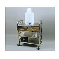 SciLab SL.Car7035 Stainless-steel Cart (2×Drawer & 3×Shelves, 75×45×h90cm)