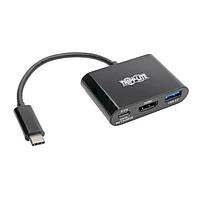 Tripp Lite U444-06N-H4UB-C USB Type-C to HDMI, PD Charging, USB 3.1 USB3.1 TYPE-C TO UHD ADPTR,BLK