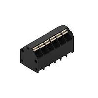 Wurth Elektronik 691809320306 Fixed Terminal Blocks WR-TBL 3.81mm pitch Modular THR Black 45 deg Dual Pin cable entry Screwless Push In 6P