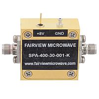Fairview SPA-400-30-001-K 18 GHz to 40 GHz, Medium Power Broadband Amplifier with 20 dBm, 30 dB Gain and 2.92mm