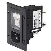 Schurter 3-108-454 Modules 2 POLE SCRW FRNT MNT ROCKER WHT AND BLACK