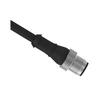 Banner Engineering MQDMC1-850 Sensor Cables / Actuator Cables Cordset: Single Ended M12; 8-pin Straight Male; 15 m 8x24 Black PVC Jacket; Nickel-Plated Brass Coupling Nut