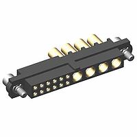 Harwin M80-4C11205F2-00-000-04-326 Power to the Board 12+4 Pos. Female 24-28AWG+14AWG Cable Conn. Kit, Jackscrews