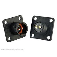 Eaton Souriau-Sunbank UTS08D2P Receptacles 2P SQ FLANGE PIN RECEPTACLE SIZE 8D