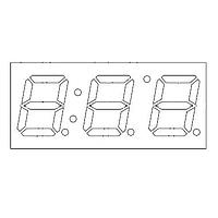 Lite-On LTC-2721JD Segment Display 3 Digit, Red Low Current