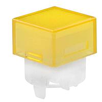 NKK Switches AT4168DB Button SQ AMBR LNS/WHT DIFF FOR HB INDICATOR