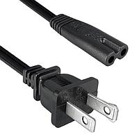 Qualtek Electronics 223052-01 AC Power Cord 18AWG 7A 1M NORTH AMER BLACK