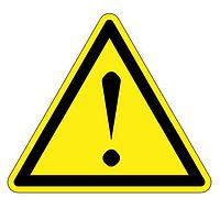 Panduit PESW-C-9Y ISO Pictogram ISO Label Vinyl'Risk of Danger symbol'