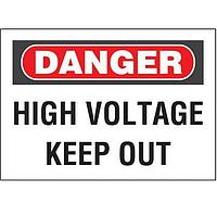 Panduit PRS1014D73 Labels and Signs Non-Adh Rigid Sign Polythylene'Danger