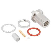 Amphenol RF 172386 Connectors Type N Str Crmp Jck LMR-240 50 Ohm BlkHd