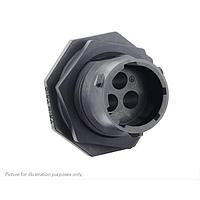 Eaton Souriau-Sunbank UTSX7142G1P Receptacles Jam nut receptacle, without backshell, for 3 male contacts, IP68/69K