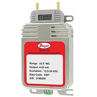 Dwyer 610-01C-BNV Low Differential Pressure Transmitters, ± 0.25% or ± 0.5% FS Accuracy (Differential, 0.1 inH₂O, Barbed Fitting, 3/16 in, Fire Retardant)