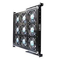 Orion Fans OAT902 Fan Tray Assembly AC Fan Tray, 1U, 9 Unit, 230VAC, 936CFM, 19x19x1.75 Inch