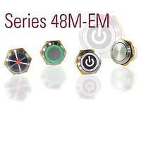 ITW Switches 48M211W Pushbutton Switches MOM/WHITE RING PANEL SEALED MT PB