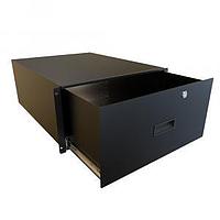 Hammond Manufacturing RDRW1900822BK1 Storage Drawer Rack Mount Locking Storage Drawer