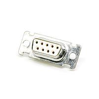 Cinch DE9SVT Receptacle DSUB 9F PCB STR GF TIN