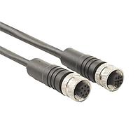 NorComp CCA-000-M01R188 Sensor Cables / Actuator Cables M8 3 pos Male/Male straight/straight 1m