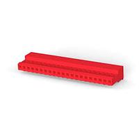 AMP Connectors - TE Connectivity 5-640440-1 Receptacle Assembly 21P 22AWG MTA100 CON ASSY WHT W/RED STRPE