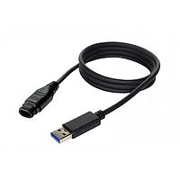 Amphenol LTW UC30FL-NAML-QB001 USB Cables / IEEE 1394 Cables USB, Type C Gen1, Plastic, 3A, Female Connector, Straight-to-Straight, Snap-in, Overmolded Double Ended, Length 1000mm, IP68