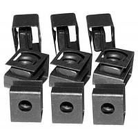 Hammond Manufacturing 1421NP100 Rack Rail Clip Nut 10-32 Clip Nuts ZincPlated, Pack 100