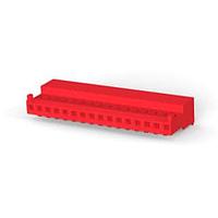 AMP Connectors - TE Connectivity 4-643813-6 Receptacle Housing 16P C/E 22AWG W/ TAB W/RED STRIPE