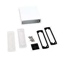 Bud Industries EXN-23354-SVP PCB Enclosure Extruded Aluminum Enclosure Silver with Plastic Cover (1.4 X 4.5 X 4.7 In)