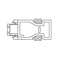 Delta Electronics, Inc. ACS3-CNENC200 Encoder Connector Connector kit, Encoder, 6-Pin IEEE 1394 solder type plug and shell for CN2 of A3 and B3 servo drives