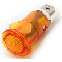 Mallory Sonalert FL1P-12QJ-1-Y12V LED Panel Mount Indicators LED YEL 12MM SNAP 12VAC/DC