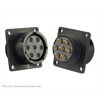 Eaton Souriau-Sunbank UTS014E7S Receptacles 7P SZ 14E SQ FLANGE WALL MT SOCKET RECPT