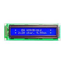 DISPLAY VISIONS EA W202B-NLW OLED Displays 2x20, 5.56mm, blue-white LED B./L.