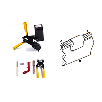 Goldweld CB26-N-50253 Welding Mould connect Bus bar to Bus bar (A: 50mm²; B: 25x3mm)