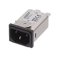 Schaffner FN9233S1R-8-06 Inlets 8A Bleed Resistor Snap-in horizontal