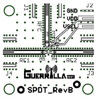 Guerrilla RF GRF6011-EVB RF Switch Evaluation board for GRF6011