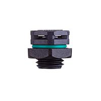 Amphenol LTW VENT-PS1YBK-O8002 Hardware Pressure Relief Vent, M12 Plastic, With Nut, M12x1.5, Screw Thread, > 1000ml/min at 7 kPa, ePTFE (Oleophobic), Black, IP69K