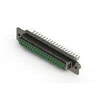 EDAC 628-M37-221-GT2 D-Sub Connectors - Standard Density Vertical Machined D-Sub Connector