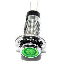 Mallory Sonalert FL1M-8FJ-2-G5V Indicators LED GRN 8MM NUT 5VAC/DC UL STK $