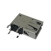 Kycon KUSBX-SLAS1N-B USB Type A Connectors A TYPE SLIM BLK SKT