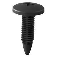 Essentra Components BPFR-1 Barbed Rivet Rivet,Barbed,Unscrew,Black,7mm Hole