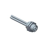 Amphenol LTW M12S-03PFFS-SH8B15 Sensor Cables / Actuator Cables M12 Circular Metric Connector, S Code, Metal, 12A, 03 pins, Female Connector, Female Contact, Hexagonal, Screw Thread, Solder, Receptacle With Cable/Wire, Length 150mm, IP68 / IP69K
