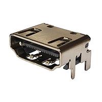 Adam Tech HDMI21-S-RA-SMT-TR HDMI CONN HDMI 2.1 RA SMT 48GBPS