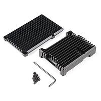 SparkFun PRT-15773 Cases Aluminum Heatsink Case for Raspberry Pi 4 - Obsidian Black