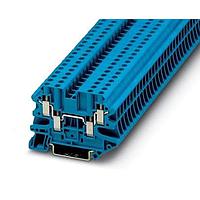 PHOENIX CONTACT 3044584 Feed Through Terminal Block UT 4-QUATTRO BU 6.2MM 26-10AWG