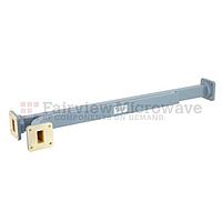Fairview FMWCP1016 30 dB WR-75 Directional Waveguide Broadwall Coupler With Square Cover Flange and E-Plane Coupled Port from 10 GHz to 15 GHz