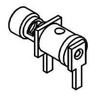 Radiall R280220027 PCB Receptacles CABLE TERMINATION NON MAGNETIC RIGHT ANGLE PCB MOUNT FOR CABLE 2.6/50+75S