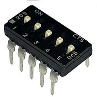 CTS Electronic Components 209-5MS DIP Switches SPST 5 switch sections