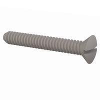 Essentra Components 330440A075 Slotted Countersunk 82 Slotted CSK Screw, #4-40 Thread, 3/4 Lg