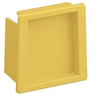 Panduit FEC2X2YL Fitting, End Cap Fitting, End Cap, 2" x 2" (50mm x 50mm),